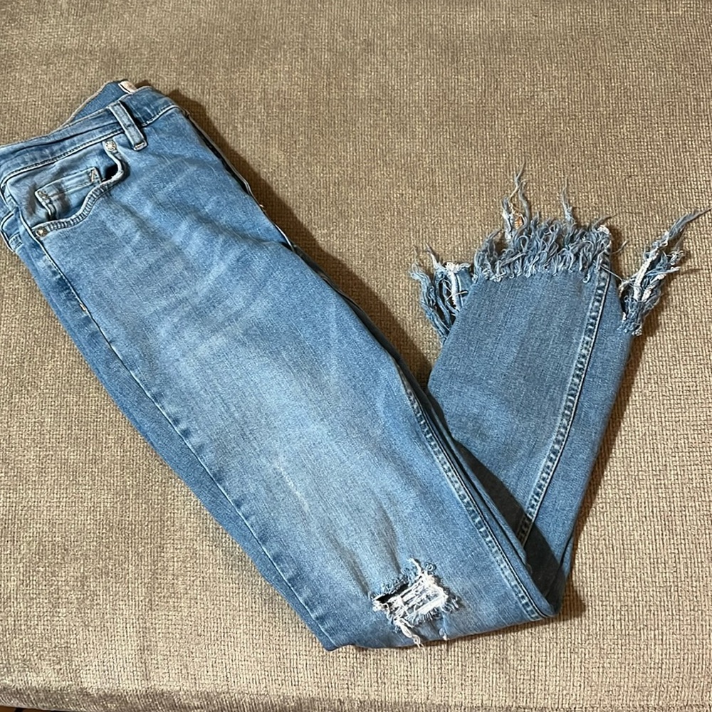 Free People Distressed Jeans